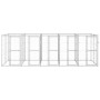 Galvanized steel outdoor kennel 12.1 m² by vidaXL, Dog kennels and fences - Ref: Foro24-3082285, Price: 749,99 €, Discount: %