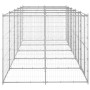 Galvanized steel outdoor kennel 12.1 m² by vidaXL, Dog kennels and fences - Ref: Foro24-3082285, Price: 749,99 €, Discount: %