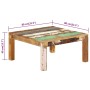 Solid recycled wood coffee table 80x80x40 cm by vidaXL, Coffee table - Ref: Foro24-338030, Price: 101,08 €, Discount: %