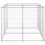 Galvanized steel outdoor kennel 4.84 m² by vidaXL, Dog kennels and fences - Ref: Foro24-3082282, Price: 313,99 €, Discount: %