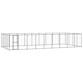 Steel outdoor kennel 43.56 m² by vidaXL, Dog kennels and fences - Ref: Foro24-3082316, Price: 894,99 €, Discount: %