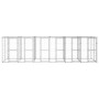 Galvanized steel outdoor kennel with roof 14.52 m² by vidaXL, Dog kennels and fences - Ref: Foro24-3082275, Price: 961,99 €, ...