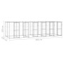 Galvanized steel outdoor kennel with roof 14.52 m² by vidaXL, Dog kennels and fences - Ref: Foro24-3082275, Price: 961,99 €, ...