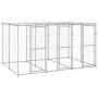 Outdoor steel kennel with roof 7.26 m² by vidaXL, Dog kennels and fences - Ref: Foro24-3082272, Price: 498,34 €, Discount: %