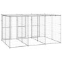 Outdoor steel kennel with roof 7.26 m² by vidaXL, Dog kennels and fences - Ref: Foro24-3082272, Price: 498,34 €, Discount: %