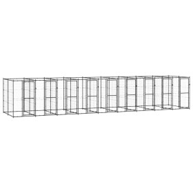 Outdoor steel dog kennel 21.78 m² by vidaXL, Dog kennels and fences - Ref: Foro24-3082267, Price: 1,00 €, Discount: %