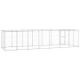 Galvanized steel outdoor kennel with roof 16.94 m² by vidaXL, Dog kennels and fences - Ref: Foro24-3082305, Price: 646,43 €, ...