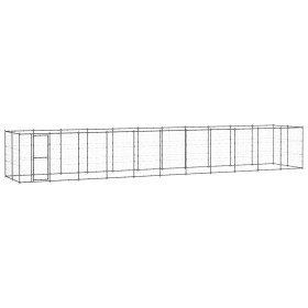 Steel outdoor kennel 26.62 m² by vidaXL, Dog kennels and fences - Ref: Foro24-3082302, Price: 892,56 €, Discount: %