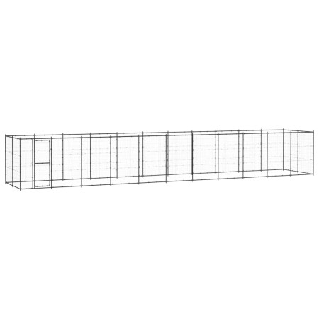 Steel outdoor kennel 26.62 m² by vidaXL, Dog kennels and fences - Ref: Foro24-3082302, Price: 892,56 €, Discount: %