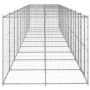 Outdoor galvanized steel dog kennel, 24.2 m² by vidaXL, Dog kennels and fences - Ref: Foro24-3082290, Price: 1,00 €, Discount: %