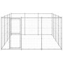 Galvanized steel outdoor kennel 14.52 m² by vidaXL, Dog kennels and fences - Ref: Foro24-3082318, Price: 447,35 €, Discount: %