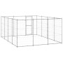 Galvanized steel outdoor kennel 14.52 m² by vidaXL, Dog kennels and fences - Ref: Foro24-3082318, Price: 447,35 €, Discount: %