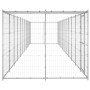 Galvanized steel outdoor kennel with roof 26.62 m² by vidaXL, Dog kennels and fences - Ref: Foro24-3082307, Price: 881,80 €, ...