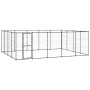 Steel outdoor kennel 24.2 m² by vidaXL, Dog kennels and fences - Ref: Foro24-3082314, Price: 587,99 €, Discount: %