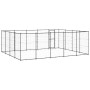 Steel outdoor kennel 24.2 m² by vidaXL, Dog kennels and fences - Ref: Foro24-3082314, Price: 587,99 €, Discount: %