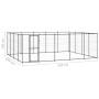 Steel outdoor kennel 24.2 m² by vidaXL, Dog kennels and fences - Ref: Foro24-3082314, Price: 587,99 €, Discount: %