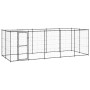 Outdoor steel kennel with roof 12.1 m² by vidaXL, Dog kennels and fences - Ref: Foro24-3082294, Price: 472,99 €, Discount: %