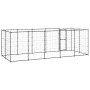 Outdoor steel kennel with roof 12.1 m² by vidaXL, Dog kennels and fences - Ref: Foro24-3082294, Price: 472,99 €, Discount: %