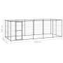 Outdoor steel kennel with roof 12.1 m² by vidaXL, Dog kennels and fences - Ref: Foro24-3082294, Price: 472,99 €, Discount: %