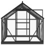 Anthracite grey aluminum greenhouse with glass 155x200.5x191 cm by vidaXL, Greenhouses - Ref: Foro24-3082334, Price: 826,99 €...