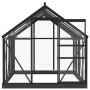 Anthracite grey aluminum greenhouse with glass 155x200.5x191 cm by vidaXL, Greenhouses - Ref: Foro24-3082334, Price: 826,99 €...