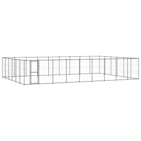 Steel outdoor kennel 65.34 m² by vidaXL, Dog kennels and fences - Ref: Foro24-3082326, Price: 1,00 €, Discount: %