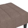 Reposapiés de tela gris taupe 78x56x32 cm de vidaXL, Otomanas - Ref: Foro24-337786, Precio: 76,99 €, Descuento: %