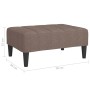 Reposapiés de tela gris taupe 78x56x32 cm de vidaXL, Otomanas - Ref: Foro24-337786, Precio: 76,99 €, Descuento: %