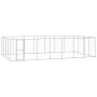 Outdoor galvanized steel dog kennel 33.88 m² by vidaXL, Dog kennels and fences - Ref: Foro24-3082320, Price: 757,48 €, Discou...