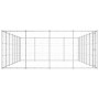 Outdoor galvanized steel dog kennel 33.88 m² by vidaXL, Dog kennels and fences - Ref: Foro24-3082320, Price: 757,48 €, Discou...