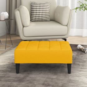 Reposapiés de terciopelo amarillo 78x56x32 cm de vidaXL, Otomanas - Ref: Foro24-337796, Precio: 69,51 €, Descuento: %