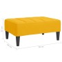 Reposapiés de terciopelo amarillo 78x56x32 cm de vidaXL, Otomanas - Ref: Foro24-337796, Precio: 69,51 €, Descuento: %