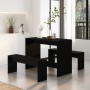 3-piece engineered wood bathroom furniture set in black by vidaXL, Furniture sets for kitchens and dining rooms - Ref: Foro24...