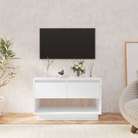 Glossy white plywood TV cabinet 70x41x44 cm by vidaXL, TV Furniture - Ref: Foro24-809500, Price: 63,59 €, Discount: %