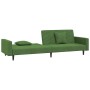 Sofá cama de 2 plazas con dos almohadas terciopelo verde oscuro de vidaXL, Sofás - Ref: Foro24-337630, Precio: 255,26 €, Desc...