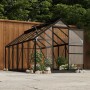 Anthracite gray aluminum glass greenhouse 155x298x191 cm by vidaXL, Greenhouses - Ref: Foro24-3082335, Price: 999,57 €, Disco...