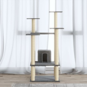 Cat scratching post with light gray sisal posts 110 cm by vidaXL, Cat furniture - Ref: Foro24-171480, Price: 57,99 €, Discoun...