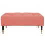 Reposapiés de terciopelo rosa 78x56x32 cm de vidaXL, Otomanas - Ref: Foro24-337816, Precio: 80,99 €, Descuento: %