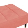 Reposapiés de terciopelo rosa 78x56x32 cm de vidaXL, Otomanas - Ref: Foro24-337816, Precio: 80,99 €, Descuento: %