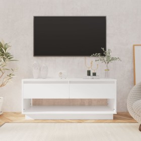 White plywood TV cabinet 102x41x44 cm by vidaXL, TV Furniture - Ref: Foro24-809485, Price: 59,99 €, Discount: %