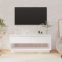 White plywood TV cabinet 102x41x44 cm by vidaXL, TV Furniture - Ref: Foro24-809485, Price: 59,67 €, Discount: %