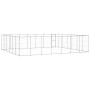 Galvanized steel outdoor kennel 50.82 m² by vidaXL, Dog kennels and fences - Ref: Foro24-3082330, Price: 975,54 €, Discount: %