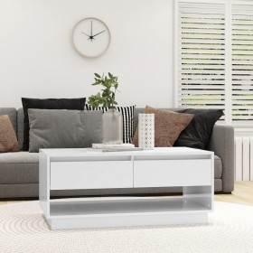 Couchtisch aus glänzend weißem Sperrholz, 102,5 x 55 x 44 cm von vidaXL, Couchtisch - Ref: Foro24-809509, Preis: 110,11 €, Ra...