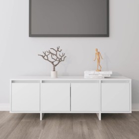 White plywood TV cabinet 120x30x40.5 cm by vidaXL, TV Furniture - Ref: Foro24-809575, Price: 82,39 €, Discount: %