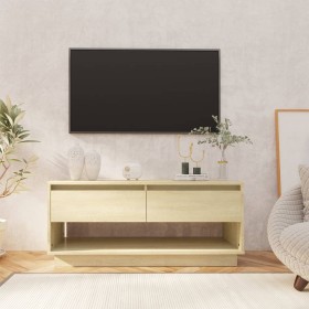 Mueble para TV madera contrachapada roble Sonoma 102x41x44 cm de vidaXL, Muebles TV - Ref: Foro24-809488, Precio: 64,99 €, De...