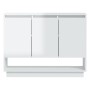 Glossy white plywood sideboard 97x31x75 cm by vidaXL, Sideboards - Ref: Foro24-809536, Price: 90,69 €, Discount: %