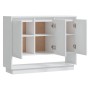 Glossy white plywood sideboard 97x31x75 cm by vidaXL, Sideboards - Ref: Foro24-809536, Price: 90,69 €, Discount: %