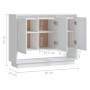 Glossy white plywood sideboard 97x31x75 cm by vidaXL, Sideboards - Ref: Foro24-809536, Price: 90,69 €, Discount: %