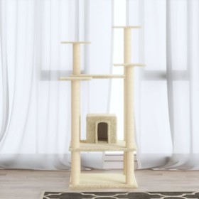 Cat scratcher with cream sisal posts 110 cm by vidaXL, Cat furniture - Ref: Foro24-171479, Price: 53,99 €, Discount: %