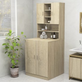 Mueble de lavadora roble Sonoma de vidaXL, Accesorios para lavadoras y secadoras - Ref: Foro24-3082011, Precio: 190,99 €, Des...